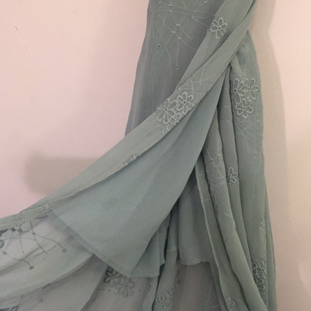 *BOGO 50%*BN Astr seafoam embroidered maxi dress - Picture 6 of 8